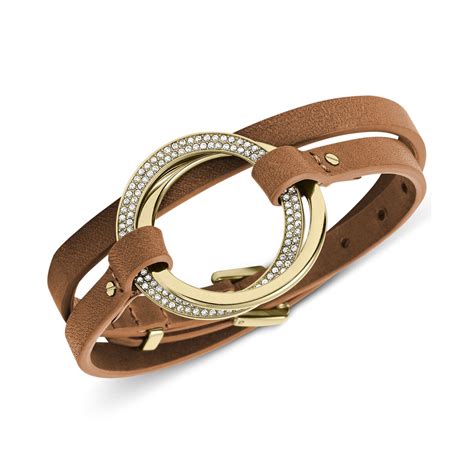 michael kors mk leather wrap bracelet|Michael Kors stainless steel bracelet.